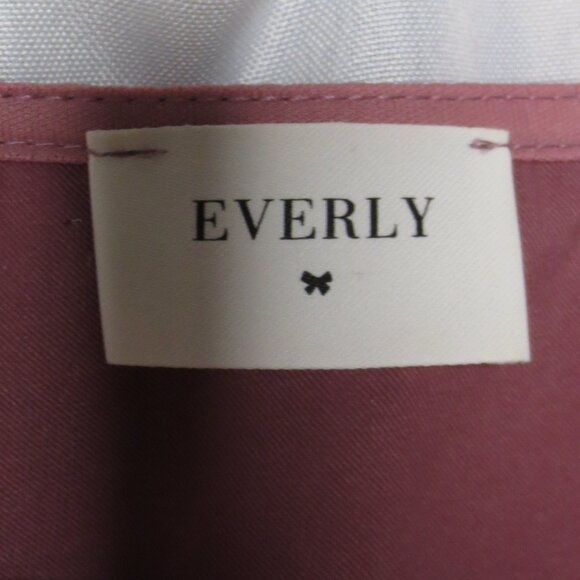 EVERLY womens DRESS rose TULIP SLEEVE pink ANTHROPOLOGIE shift SIZE M - Picture 5 of 7